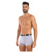 3PACK pánske boxerky Styx športová guma sivé (G10676767)