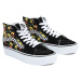 Dámska vychádzková obuv VANS UA SK8-HI Platform 2.0 poppy checkerboard black multi