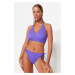 Trendyol Purple Piping Regular Leg Bikini Bottom