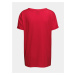 Červené dámske voľné tričko s potlačou SAM 73