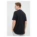 Bavlnené tričko adidas čierna farba, jednofarebné, IC9793