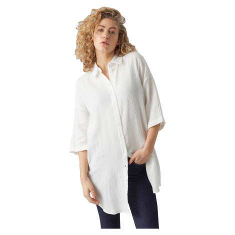 Vero Moda Dámska košeľa VMNATALI Regular Fit 10279688 Snow White XL