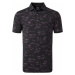 Footjoy Tropic Golf Print Mens Polo Shirt Black/Orchid