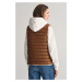 VESTA GANT LIGHT DOWN VEST CACAO