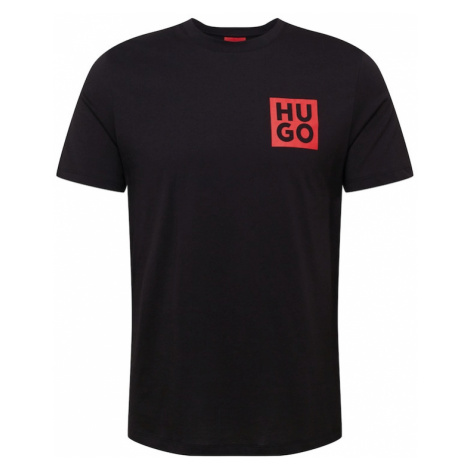 HUGO Tričko 'Detzington'  červená / čierna Hugo Boss
