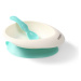 BabyOno Be Active Bowl with a Spoon jedálenská sada Blue 6 m+