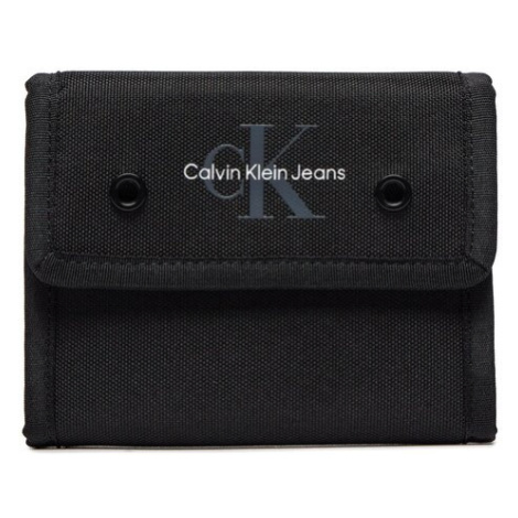 Calvin Klein Jeans Veľká pánska peňaženka Sport Essentials Velcro Wallet K50K511437 Čierna