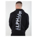 ALPHA INDUSTRIES Mikina  sivá / čadičová / čierna / biela