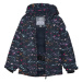 Dievčenská lyžiarska bunda COLOR KIDS Ski Jacket - AOP, total eclipse 741118.7850