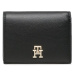 Tommy Hilfiger Malá dámska peňaženka Th Casual Bi-Fold Wallet AW0AW14634 Čierna