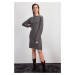 Trendyol Anthracite Accessory Detailed Knitwear Dress Anthracite