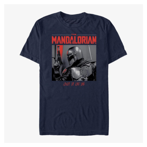 Queens Star Wars: The Mandalorian - Code Red Unisex T-Shirt Navy Blue