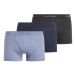 Pánske boxerky CALVIN KLEIN 3 PACK-TRUNK-INK, CHARCOAL HEATHER, TROPOSPHERE