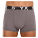 Pánske boxerky Styx športová guma tmavo sivé (G1063)