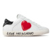 LOVE MOSCHINO Sneakersy JA15162G1FIA110A Biela