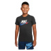 Nike NSW SI SS TEE Chlapčenské tričko, tmavo sivá, veľkosť