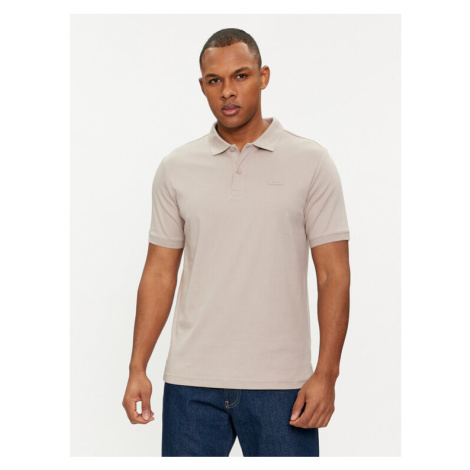 Calvin Klein Polokošeľa Smooth K10K111657 Béžová Slim Fit