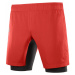Salomon XA TWINSKIN SHORT M Pánske šortky, červená, veľkosť