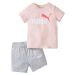 RUŽOVO-SIVÁ SÚPRAVA PUMA MINICATS TEE SHORT SET 845839-36