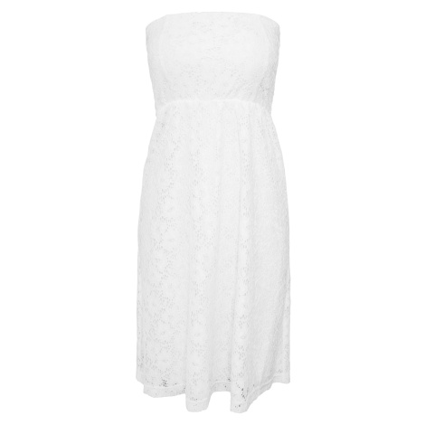 Women's lace dress white Urban Classics