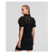 Top Karl Lagerfeld Organza Mix Top Black