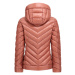 Bunda Woolrich Chevron Quilted Hooded Jacket Ružová