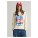 MIKINA GANT REL SCENERY PRINT C-NECK SWEAT CREAM