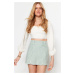 Trendyol Mint Crowbar Pattern Shorts