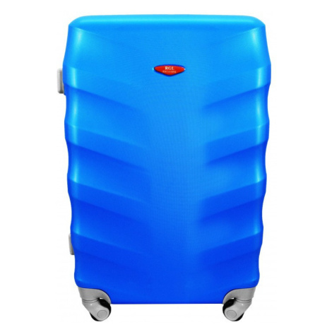 Modrý plastový kufor na kolieskach "Spinner" - veľ. M, L
