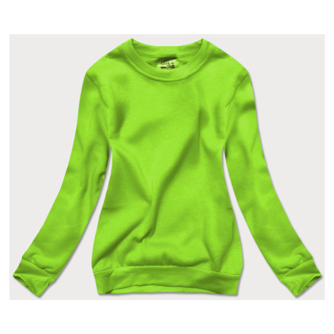 Svetlo zelená dámska tepláková mikina so sťahovacími lemami (W01-31) J.STYLE