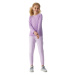 Dievčenské tričko s dlhým rukávom 4F JUNIOR LONGSLEEVE-JAW23TLONF141-52S-LIGHT VIOLET