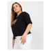 Černá halenka plus size