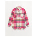 LC Waikiki Plaid Long Sleeve Girl's Shirt Jacket