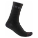 CASTELLI Cyklistické ponožky klasické - DISTANZA 20 WINTER - čierna