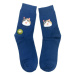 Modré ponožky BAMBOO CAT