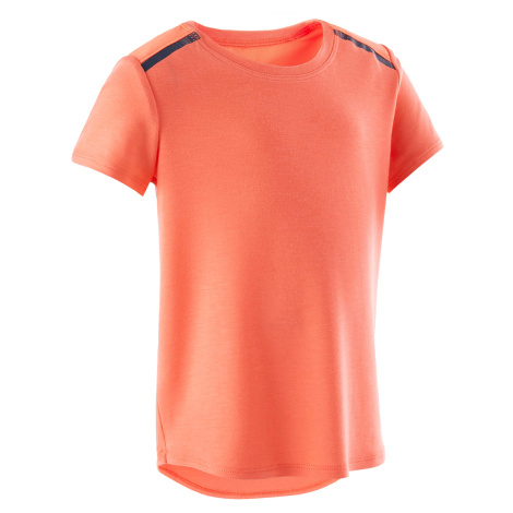 Detské tričko 500 na cvičenie oranžové DOMYOS