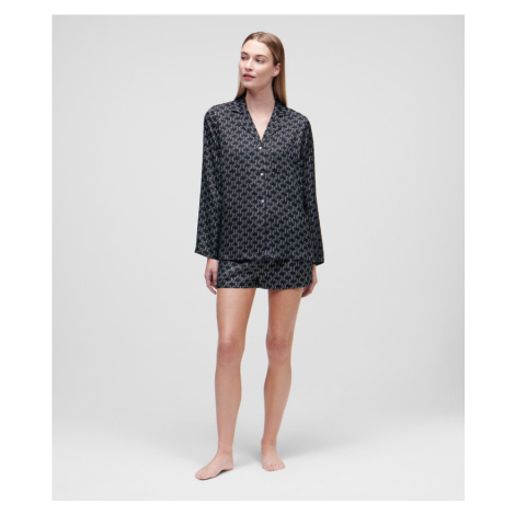 Pyžamo - Set Karl Lagerfeld Kl Monogram Short Pyjama Set Čierna