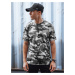 Dstreet anthracite camouflage men's t-shirt