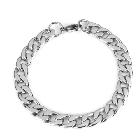 Náramok z chirurgickej ocele Masive Cuban Silver 8 mm