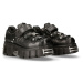 topánky kožené NEW ROCK Bolt Shoes (131-S1) Black Čierna