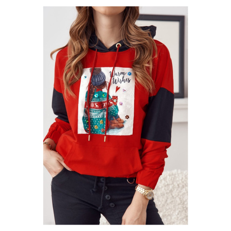 Red Christmas Sweatshirt FASARDI