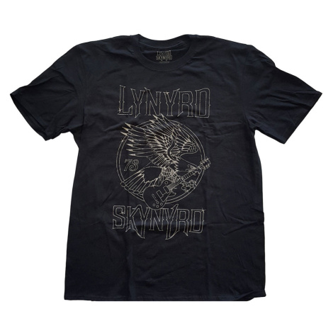 Lynyrd Skynyrd tričko '73 Eagle Guitar Čierna