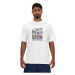 New Balance  Hoops graphic t-shirt  Tričká a polokošele Biela