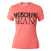 Moschino Jeans Tričko  malinová / čierna