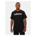 Adidas Tričko Essentials Single Jersey Linear Embroidered Logo T-Shirt IC9274 Čierna Regular Fit