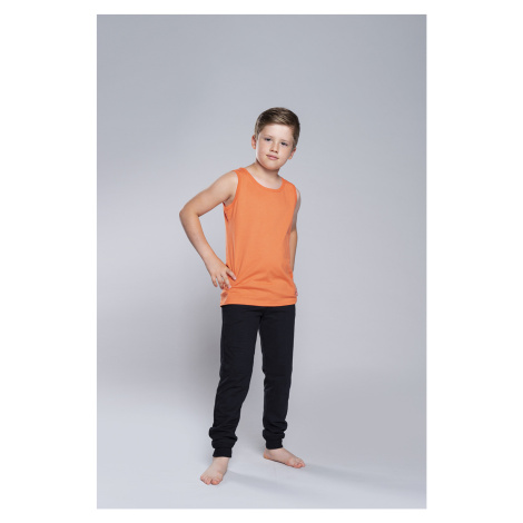 Tytus T-shirt for boys with wide straps - orange Italian Fashion