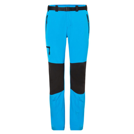 James & Nicholson Pánske trekingové nohavice JN1206 - Jasná modrá / tmavomodrá