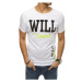 White men's T-shirt RX4341 with print