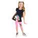 Denokids Frilly Unicorn Power Girl's Summer T-shirt Tights Set