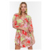 Trendyol Multicolored Patterned Shirt Beach Dress